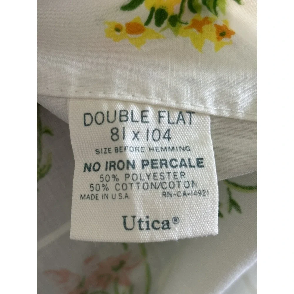 Utica Floral Double Flat Sheet 81